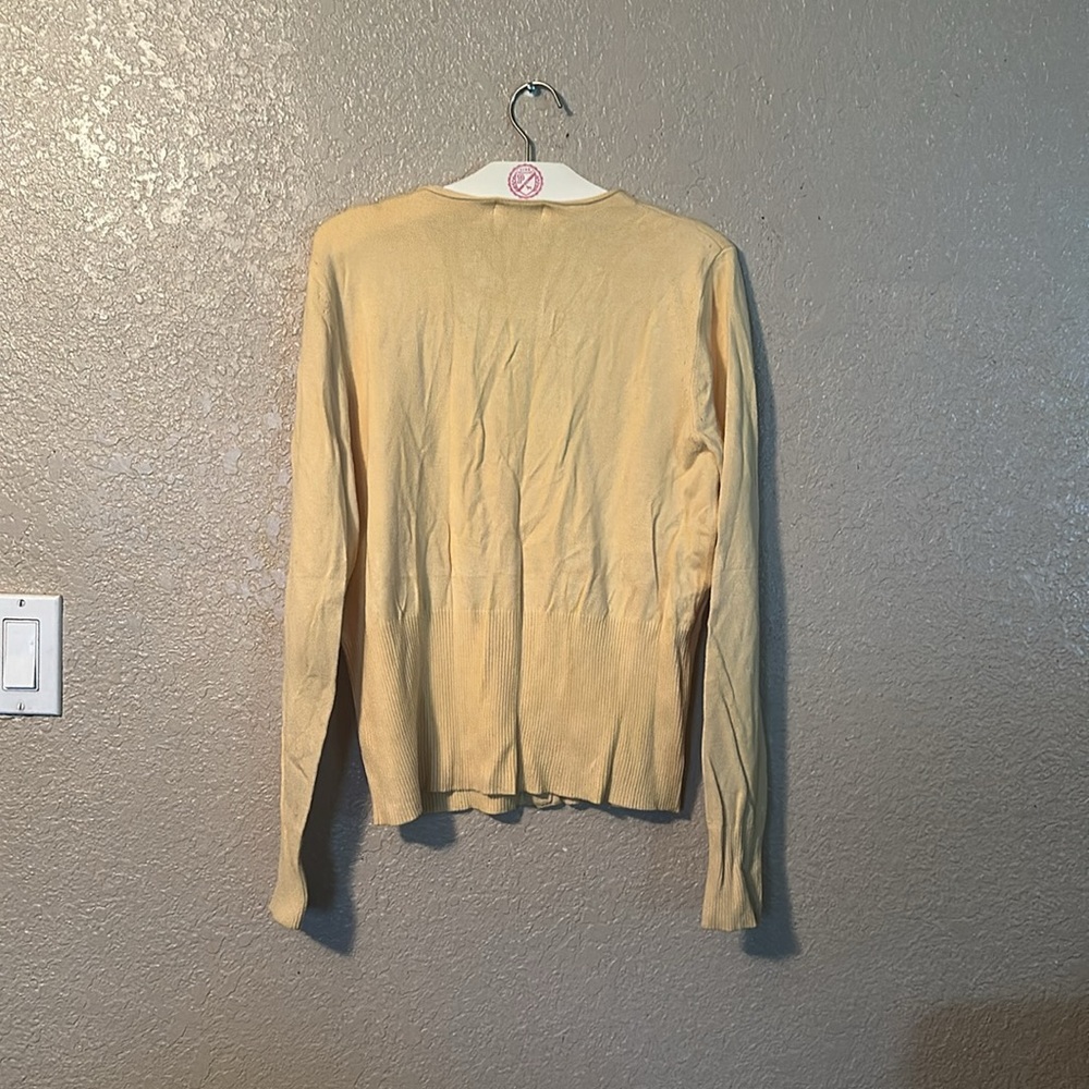 Yellow Button-Up Cardigan - Picture 3 of 3
